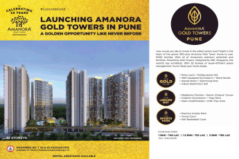 Launching Amanora Gold Towers in Pune